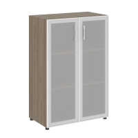 Шкаф средний широкий (2 средних фасада стекло в раме) Yalta LT.ST-2.4 R вяз благородный